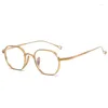 Lunettes de soleil Frames 2023 Japan Designer Femmes Retro Ovale Pure Titanium Fil Tipe Men Vintage Optical Myopia Prescription