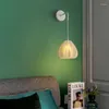 Duvar lambası Modern 3D baskı yaratıcı Nordic Minimalist LED Sconce Oturma Odası Başucu Restoranı Lüks Dekoratif Işık