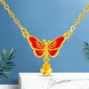 Ketten Schmetterling Halsketten für Frauen Mädchen Kupfer Schmetterlinge Anhänger Choker Gigantillas de Acero Inoxidable Para Mujer