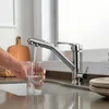 Boire à eau filtrée robinet de cuisine de cuisine purement pur eau de cuisine mélangeur de cuisine en laiton chaud et pont froid monté 360 3 façons