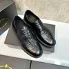 Nom de marque Pradx British Mens Oxford Dress Chaussures formelles en cuir authentique Big Taille 6-12