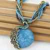 Colliers pendents Bohemian Beads Chain Pendants For Women Fashion Vintage Peacock Stone Statement Femme Jewelry Accessoires