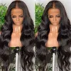 5x5 HD Lace Close Body Wave 13x4 Lace Frontal Wig Brizillian Human Hairless Wigless Wigs Low Wigs pour femmes 180% de densité pré-cueillie