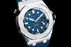 Relógios de pulso 15720ST Designer Mens Relógios Swiss 4308 Data Mecânica Automática Octogonal Dial Sapphire Cristal 316L Aço Inoxidável Pulseira de Borracha Impermeável