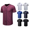 Men's Casual Shirts Fashion Mens Button Down Baseball Jersey Hip Hop Streetwear Tee Shirt Homme Short Sleeve Team Uniform T