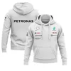 Mens Hoodies Sweatshirts 2023 F1 Spring och Autumn New Mens Breattable Hoodie New Season Petronas Racing Casual Sweatshirt Casual Hoodie