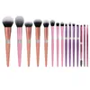 Makeup Tools Karsyngirl 15st Ultra Soft Colorful Borstes Set Powder Foundation Contour Blush Highlighter Concealer Eyeshadow Brush 230812