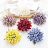 Fleurs décoratives 5pcs Silk artificiel Gerbera Christmas Home Decoration Wedding Scrapbook Scrapbook Outdoor DIY BOX BOX ACCESSOIRES DE BRIDAL