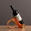 Decorative Objects Figurines Ceramic Bicycle Wine Rack Creative Craft Design High-end Office Wine Cabinet Decoration Modern Wine Holder Modern Home Decor 230812