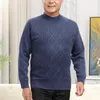 Męskie swetry moda na pół high kołnierzysty kolor stały kolor SWEATER Odzież 2023 Autumn Casual Pullover Lose koreańskie topy