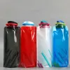 Bottiglie di acqua pieghevole per sacca d'acqua in PVC bottiglie d'acqua esterne per viaggi sportivi in ​​arrivo con pothook fy5440 0813