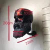 Objets décoratifs Figurines Skull Os Barbe Ghost Hat Hat Key Stand Henter Motorcycle Casqueur Porte-Mur