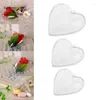 Подарочная упаковка 11UA 5pcs Clear Heart Plastic Candy Box Свадебная вечеринка