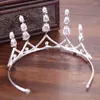 Clips de cheveux High 19cm Crystal Wedding Crown Tiara Bridal Headpiece Band Unique Design Bride Jewelry Accessoires Hairband