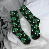 Men's Socks CRZY BROCCOLI Harajuku High Quality Stockings All Season Long Accessories For Man's Woman's Christmas Gifts