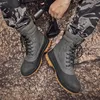 Laarzen Soliben Tactical Military Combat Boots Men Ankle Boot Hunting Trekking Camping Mountaineering Winter Work Shoes Casual Boots 230812