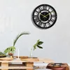 Wandklokken Living Acryl Horloges Ronde sticker Home Digitale decoratie Zwarte kamer klok moderne mode slaapkamer ontwerp