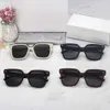 23 new Korean polarized D home sunglasses Women's fashionable brown square internet celebrity live streaming model