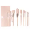 Makeup Tools 11 pcs Pink Brushes Set Eyebrow Eyelash Powder Synthetic Hair Foundation Brush Make Up For Women 230812