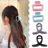 Koreanische Damen Haarklauen Frauen Gilrs elegante Haarnadel Starke Hold Nicht-Schlupf-Pferdeschwanz Plastik Barrette Cross Clips Haarzubehör