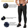 Taille buik Shaper Men Body Sauna Slanke broek Thermo Sweat S Buik Trainer Slim Fitness Leggings been Shapewear ondergoed 230812