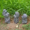 Decoratieve objecten Figurines Boomschors Savage Familie Hars Standbeeld Home Garden Decoraties Wild Man Crafts Sculpture Ornament Living Room Decor 230812