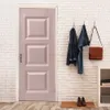 Adesivos de parede 3d realista vintage de madeira adesiva de porta de parede decoração de casa removível pôster de PVC no design da porta para apartamento na sala de estar 230812