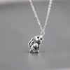 Everfast 5pc/Lot DIY Vintage 3D Monkey Stainless Steel Custom Pendant Chinese Culture Animal Zodiac Monkey Necklace Men Women Memorial Jewelry SN201