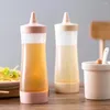 Dinnerware Sets 1Pc Plastic Squeeze Bottle Reusable Condiment Dispenser Salad Sauce Jam Ketchup Squeezing Container For Luncheon Kitchen