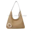 Sacs de plage en été Sac de loisirs de grande capacité Sac de fourre-tout tissé de vacances pour la plage de la plage 2023 Nouveau petit sac à aisselles simples caitlin_fashion_bags