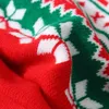 Boże Narodzenie Kapelusz Reindeer Santa Snowflake Pompom Beanie Czerwony zielony drzewo szydełkowe na imprezę dla dorosłych dla dzieci Prezent