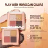 Eye Shadow OTWOO Eyeshadow Palette Glitter 4 Colors Matte Shiny Waterproof Highly Pigmented Blending Powder Makeup Pallet 230812