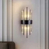 Lampy ścienne Nowoczesne złote kryształowe światła LED Lampka nocna do sypialni salon sconce łazienka w Hal Home Decor Optopienia