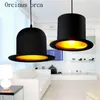 Подвесные лампы Творческая современная люстра британская шляпа Ресторан Рестора