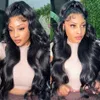 180%density 30Inch 13X4 13X6 Transparent Body Wave Lace Front Wig Human Hair for Black Women Pre Plucked 360 Brazilian Lace Frontal Wigs