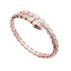 Bracelet coeur de luxe bracelet en or designer bracelets de diamant pour femmes serpent femmes bijoux de créateur en acier inoxydable bracelet femme fiançailles cadeau de mariage