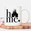 Mugs Cute Cartoon Home Print Ceramic Mug With Big Handrip Creative Water Cup Nordic Coffee Cups Juice High Quality