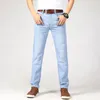 MARK MARKA JEANS MARKI CZIEŃ 2023 LETNY BIZNES BIZNES Casual Slim Fit Classic Spoders Sky Blue Pants Mężczyzna Rozmiar 40