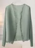 Women's Jackets LANMREM Pleated Tassel Shawl Coat Women's Versatile Clothes Spring Loose Large Bat Sleeves Cardigan Top 2W2099 230812