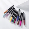 Eye ShadowLiner Combination Handaiyan 12 Colors Matte UV Luminous Liquid Colorful Eyeliner Kit Waterproof Easy To Wear Make Up Liner Pencil 230812