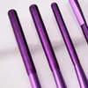 Cepillos de maquillaje 6 PCS fucsia y juegos de cepillos de sombras de ojos negras