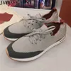 Chaussures habillées jawakye Designer de baskets en tricot mocts plats élastiques chaussures de commerce décontractées pour hommes trackage léger sneakrs chaussures de femmes 230812