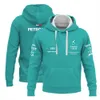 Mens Hoodies Sweatshirts 2023 F1 Spring och Autumn New Mens Breattable Hoodie New Season Petronas Racing Casual Sweatshirt Casual Hoodie