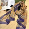 Écharpe en Satin de soie de créateur de mode enveloppe la mode pour les femmes foulards de lettre fourniture de soie douce