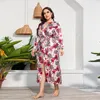 Abbigliamento da donna per sonno di dimensioni plus size da notte che chiomiti leopardo prin abito da notte sottile abito da notte elegante da notte da donna in seta