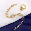 Ketting oorbellen set elegante Italiaanse gouden kleur sieraden oorring ring armband voor vrouwen feest bruiloft accessoires