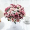 Decorative Flowers Big Artificial High Quality Silk Rose For DIY Christmas Garland Home Wedding Bedroom Bonsai Decoration Pography Props