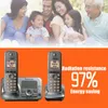 Telephones DECT Digital Cordless Phone With Intercom Voice Mail Backlit LCD Wireless Telephone For Office Home Bussiness Gray 230812