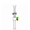 2PCS Glass Oil Burner Bong Micro Kit Mini Bubbler Wodna Rura Water Catcher Retka Olejka Rury wodne Rurki z 14 mm samce szkła rura palnika oleju