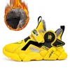 Sneakers Zime Dzieci Buty Casual Boys Light Kid Futro ciepło skórzane sportowe obuwia jesień zapatillas de Deporte Summer 230812